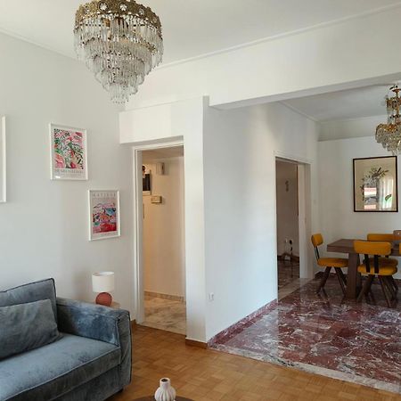 Stylish Artistic Flat With View, Three Min To Metro Lägenhet Aten Exteriör bild