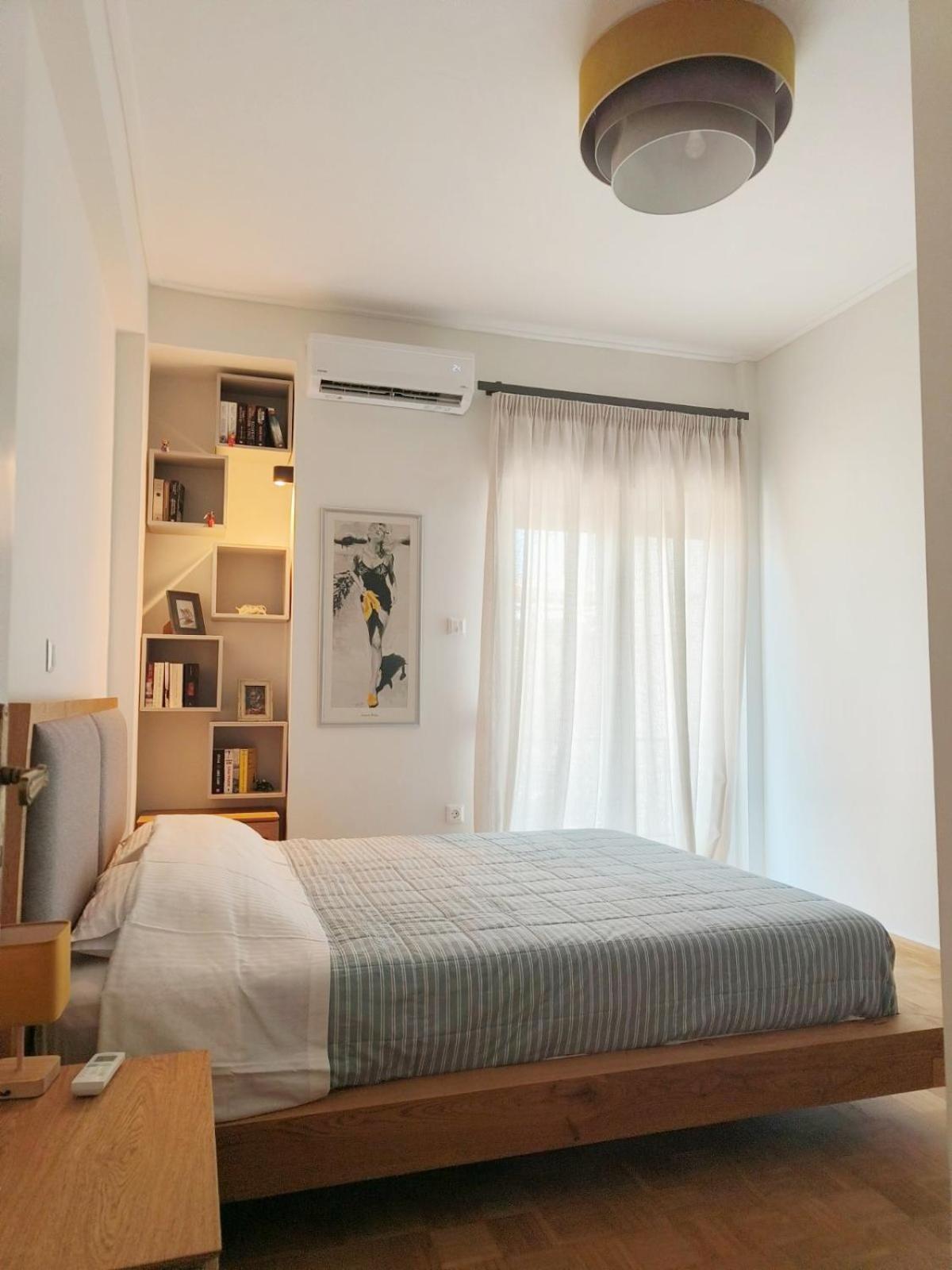 Stylish Artistic Flat With View, Three Min To Metro Lägenhet Aten Exteriör bild